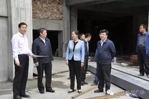 市長(zhǎng)陳青，副市長(zhǎng)王月成陪同省電力投資集團(tuán)公司總經(jīng)理李輝一行深入階州廣場(chǎng)視察