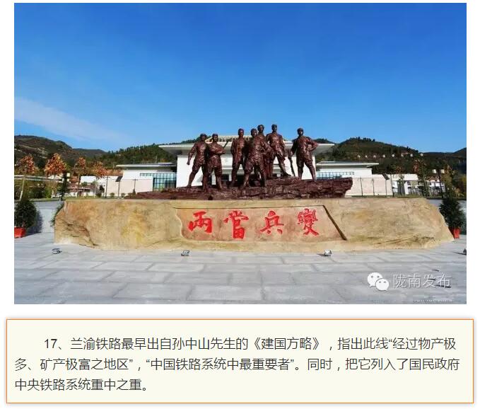 蘭渝鐵路最早由孫中山先生提出？在隴南，你不知道的事兒還有……
