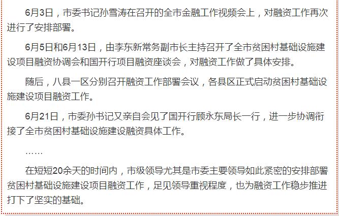 國開行支持貧困村基礎(chǔ)設(shè)施建設(shè)，隴南究竟能分得多大“蛋糕”？