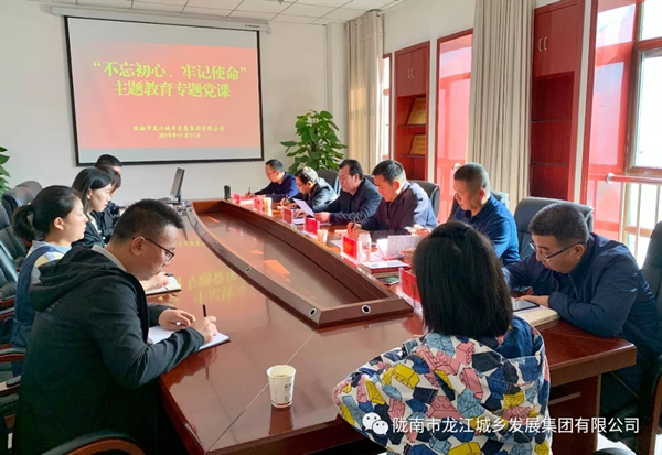 市龍江集團(tuán)開展“不忘初心、牢記使命”主題教育專題黨課